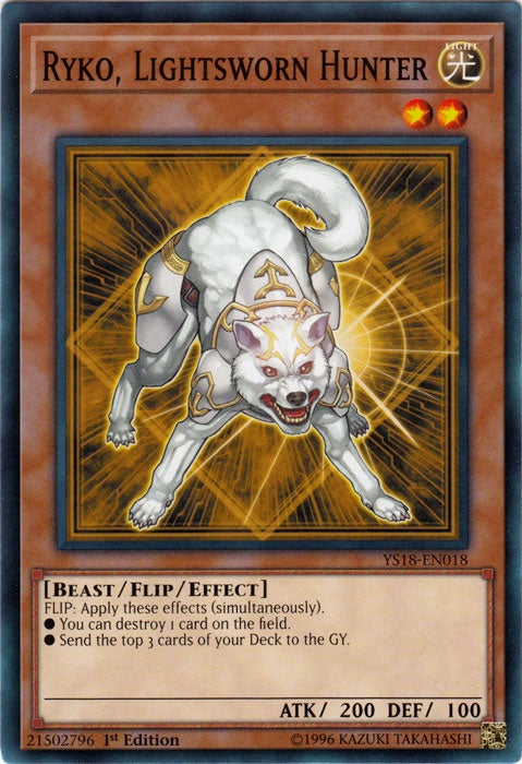 Ryko, Lightsworn Hunter - YS18-EN018 - Common - 1st Edition available at 401 Games Canada