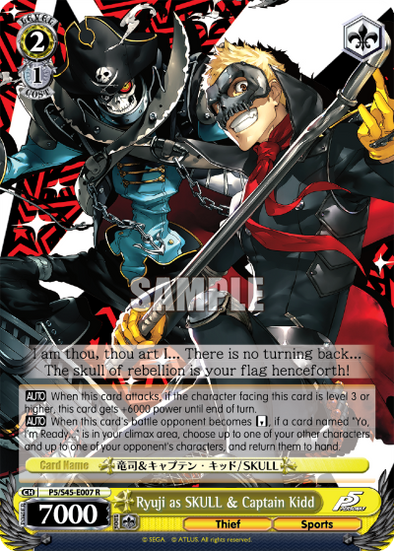 Ryuji as SKULL & Captain Kidd - P5/S45-E007 - Rare available at 401 Games Canada