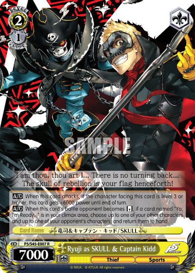 Ryuji as SKULL & Captain Kidd - P5/S45-E007 - Rare available at 401 Games Canada