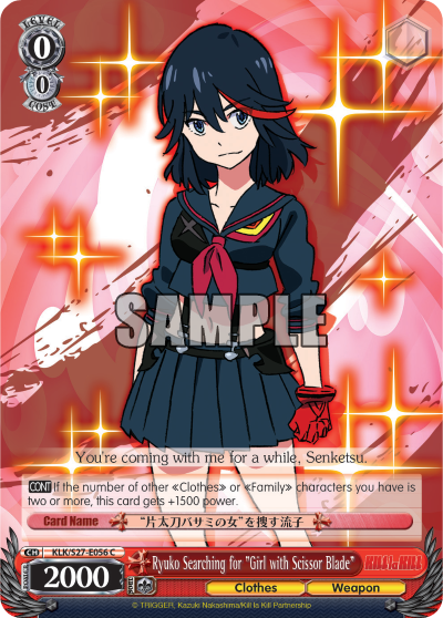 Ryuko Searching for "Girl with Scissor Blade" - KLK/S27-E055 - Common available at 401 Games Canada