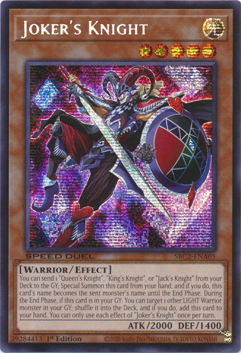 Joker's Knight (PSR) - SBC2-ENA05 - Prismatic Secret Rare - 1st Edition