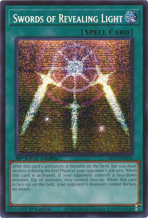 Swords of Revealing Light (PSR) - SBC2-ENA14 - Prismatic Secret Rare - 1st Edition