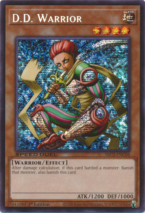 D.D. Warrior (PSR) - SBC2-ENC08 - Prismatic Secret Rare - 1st Edition