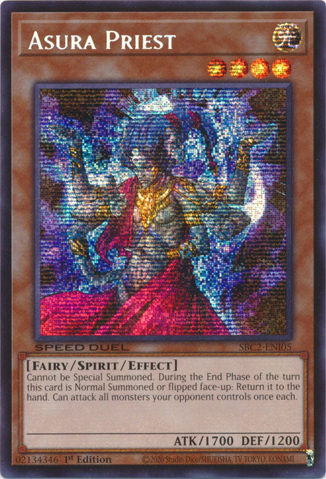 Asura Priest (PSR) - SBC2-ENI05 - Prismatic Secret Rare - 1st Edition