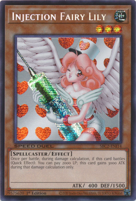 Injection Fairy Lily (PSR) - SBC2-ENI14 - Prismatic Secret Rare - 1st Edition