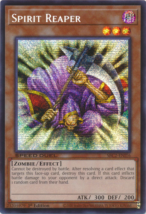 Spirit Reaper (PSR) - SBC2-ENI16 - Prismatic Secret Rare - 1st Edition