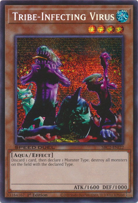 Tribe-Infecting Virus (PSR) - SBC2-ENI22 - Prismatic Secret Rare - 1st Edition