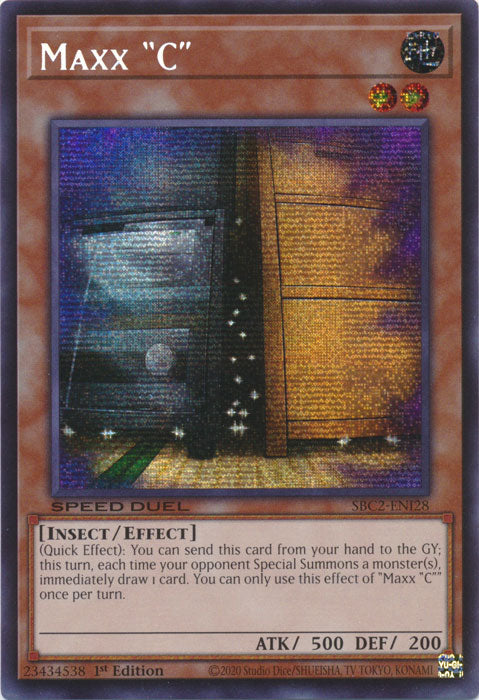 Maxx C (PSR) - SBC2-ENI28 - Prismatic Secret Rare - 1st Edition