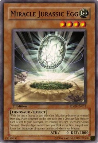 Miracle Jurassic Egg - SD09-EN015 - Common - 1st Edition