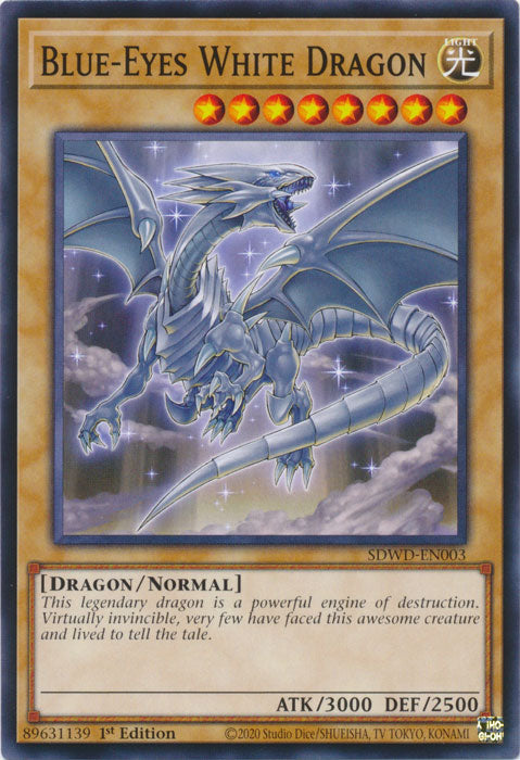 Blue-Eyes White Dragon (SDWD-EN003) - SDWD-EN003 - Common - 1st Edition