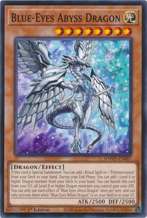 Blue-Eyes Abyss Dragon - SDWD-EN007 - Common - 1st Edition