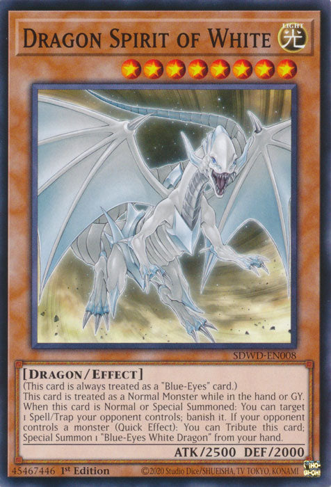 Dragon Spirit of White - SDWD-EN008 - Common - 1st Edition