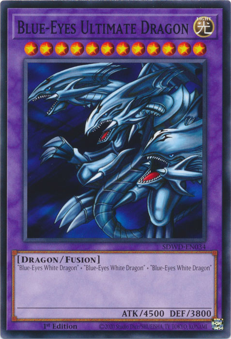 Blue-Eyes Ultimate Dragon - SDWD-EN034 - Common - 1st Edition