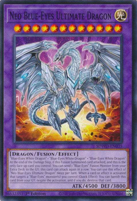 Neo Blue-Eyes Ultimate Dragon - SDWD-EN035 - Common - 1st Edition
