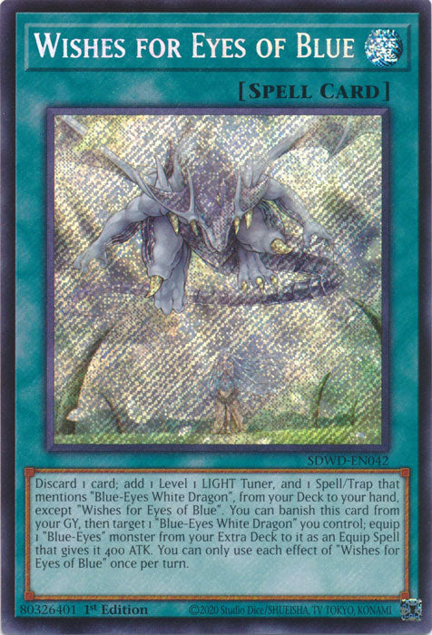 Wishes for Eyes of Blue (Secret Rare) - SDWD-EN042 - Secret Rare - 1st Edition