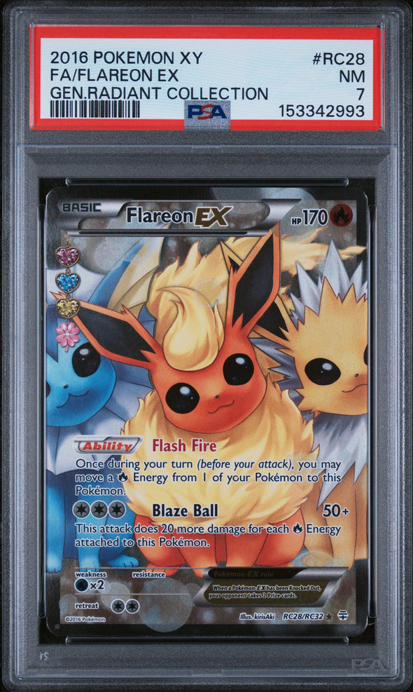 FLAREON EX (RC28) - POKEMON XY GENERATIONS RADIANT COLLECTION - GEN.RADIANT COLLECTION - FULL ART - NM 7