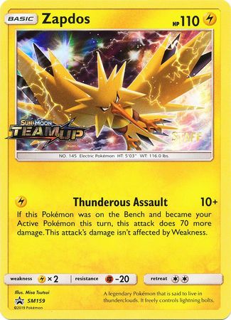 Zapdos - SM159 - (Staff) Pre-Release Promo