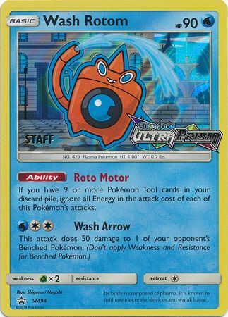 Wash Rotom - SM94 - (Staff) Pre-Release Promo