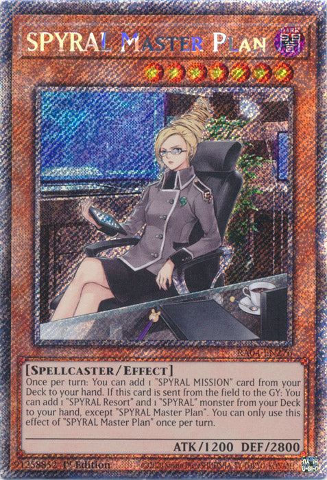SPYRAL Master Plan (Platinum Secret Rare) - RA04-EN276 - Platinum Secret Rare - 1st Edition