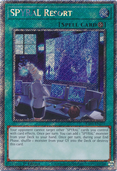 SPYRAL Resort (Platinum Secret Rare) - RA04-EN277 - Platinum Secret Rare - 1st Edition