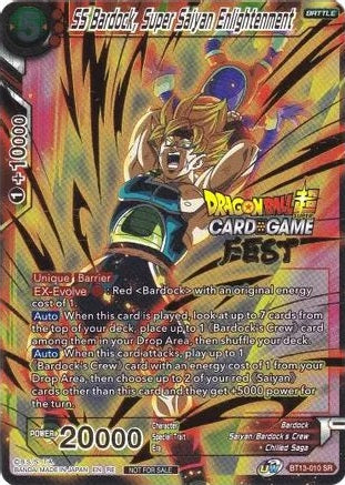 SS Bardock, Super Saiyan Enlightenment - BT13-010 - Super Rare (Card Game Fest 2022) available at 401 Games Canada