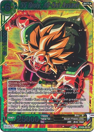 SS Broly, All-Out Assault - EX08-06 - Expansion Rare (Foil) available at 401 Games Canada