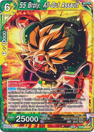 SS Broly, All-Out Assault - EX08-06 - Expansion Rare available at 401 Games Canada