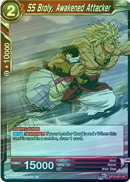 SS Broly, Awakened Attacker - BT15-021 - Uncommon (FOIL) available at 401 Games Canada