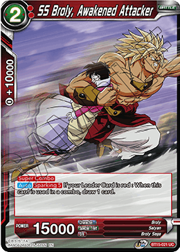 SS Broly, Awakened Attacker - BT15-021 - Uncommon available at 401 Games Canada