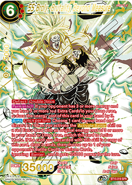 SS Broly, Brutality Beyond Measure - BT15-019 - Special Rare (SPR) available at 401 Games Canada