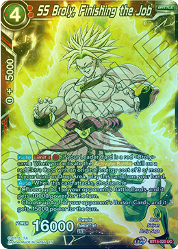 SS Broly, Finishing the Job - BT15-020 - Uncommon (FOIL) available at 401 Games Canada