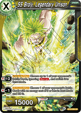 SS Broly, Legendary Unison - BT10-094 - Uncommon available at 401 Games Canada