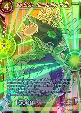 SS Broly, Rampaging Rush - EX04-02 - Expansion Rare (Foil) available at 401 Games Canada