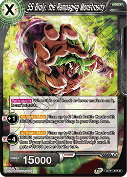 SS Broly, the Rampaging Monstrosity - BT11-125 - Rare (FOIL) (Reprint) available at 401 Games Canada