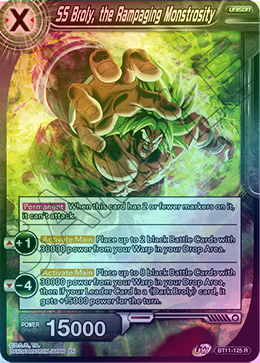 SS Broly, the Rampaging Monstrosity - BT11-125 - Rare (FOIL) available at 401 Games Canada