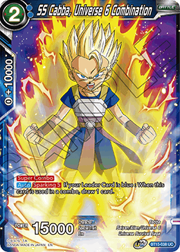 SS Cabba, Universe 6 Combination - BT15-038 - Uncommon available at 401 Games Canada