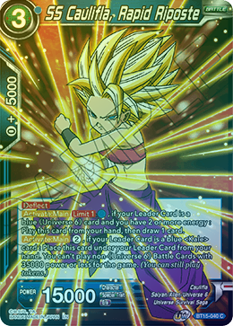 SS Caulifla, Rapid Riposte - BT15-040 - Common (FOIL) available at 401 Games Canada