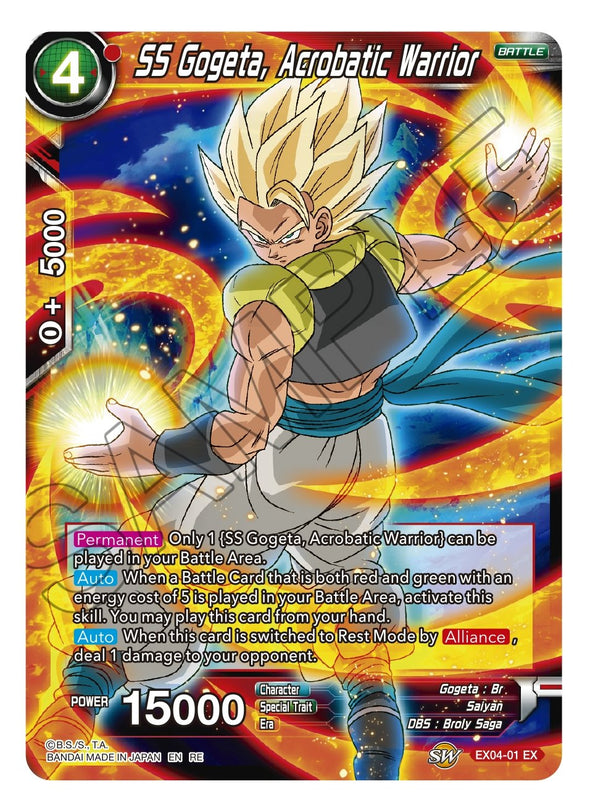 SS Gogeta, Acrobatic Warrior - EX04-01 - Common (Reprint) available at 401 Games Canada