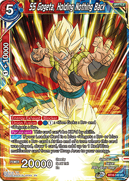 SS Gogeta, Holding Nothing Back - BT16-142 - Uncommon (Foil) available at 401 Games Canada