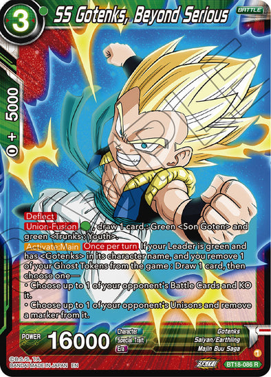 SS Gotenks, Beyond Serious - BT18-086 - Rare available at 401 Games Canada