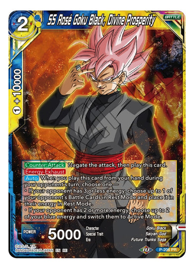 SS Rose Goku Black, Divine Prosperity - P-206 - Uncommon (Reprint) available at 401 Games Canada