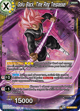 SS Rose Goku Black, Time Ring Trespasser - P-303 - Promo available at 401 Games Canada