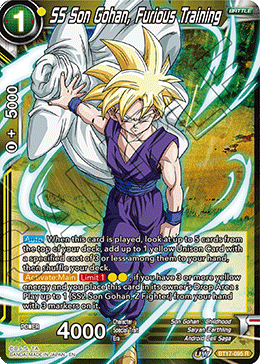 SS Son Gohan, Furious Training - BT17-095 - Rare (Foil) available at 401 Games Canada