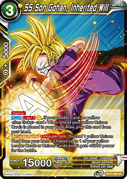 SS Son Gohan, Inherited Will - BT17-096 - Uncommon (Foil) available at 401 Games Canada