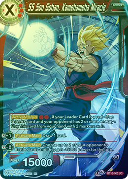 SS Son Gohan, Kamehameha Miracle - BT15-003 - Uncommon (FOIL) available at 401 Games Canada