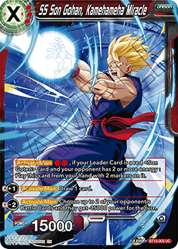 SS Son Gohan, Kamehameha Miracle - BT15-003 - Uncommon available at 401 Games Canada