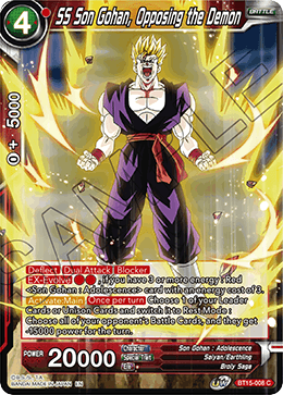 SS Son Gohan, Opposing the Demon - BT15-008 - Common available at 401 Games Canada