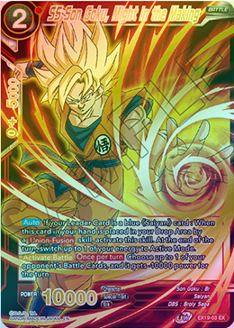 SS Son Goku, Might in the Making - EX19-03 - Expansion Rare (Foil) available at 401 Games Canada