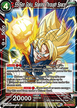 SS Son Goku, Soaring Through Space - BT17-006 - Rare (Foil) available at 401 Games Canada