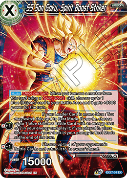 SS Son Goku, Spirit Boost Striker - EX17-01 - Expansion Rare available at 401 Games Canada